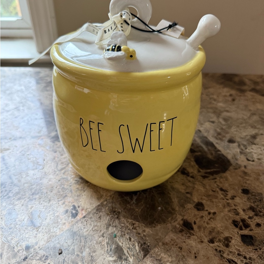 Rae Dunn Yellow Bee Sweet Honey Jar